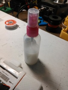 ABS Slurry in spray bottle